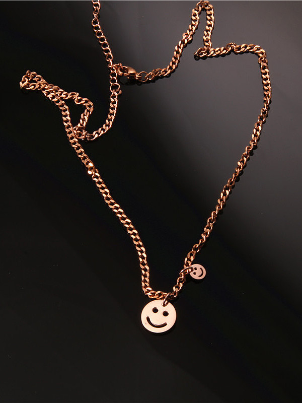 Smiling Face Fashion Clavicle Necklace
