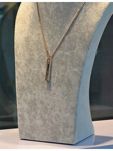 Rectangle Pendant Sweater Accessories Necklace