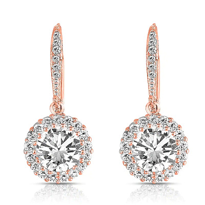 white gold earrings with diamonds for women