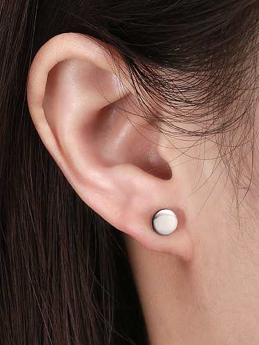 925 Sterling Silver Round Minimalist Necklace
