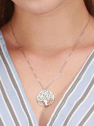 925 Sterling Silver Flower Minimalist Necklace