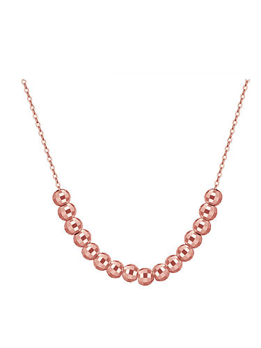 Collier minimaliste géométrique en perles d'argent sterling 925