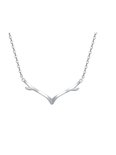 925 Sterling Silber Deer minimalistische Halskette