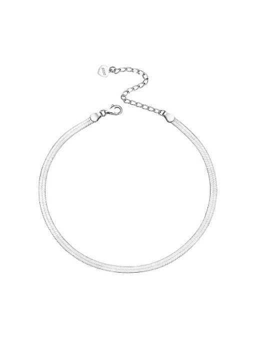 925 Sterling Silver Minimalist Snake chain Anklet