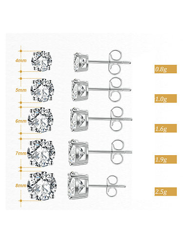 925 Sterling Silver Cubic Zirconia Hexagon Minimalist Necklace