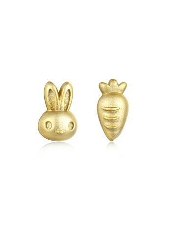 Boucles d'oreilles minimalistes irrégulières asymétriques en argent sterling 925