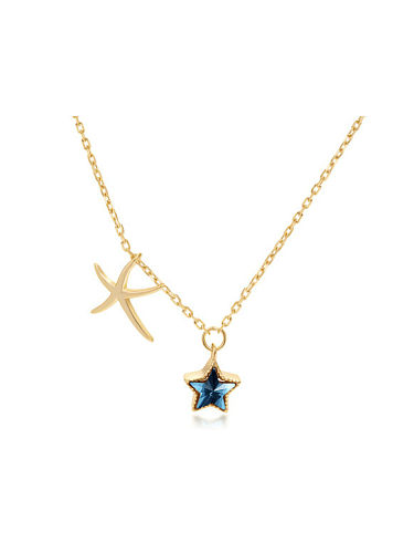 Minimalistische Pentagramm-Halskette aus 925er Sterlingsilber mit Zirkonia