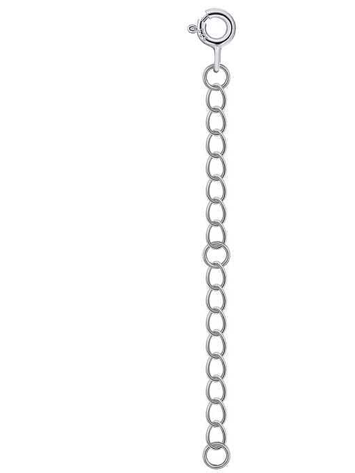 Corrente cauda geométrica minimalista de prata esterlina 925