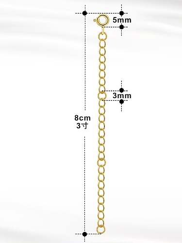 925 Sterling Silver Minimalist Geometric Tail Chain