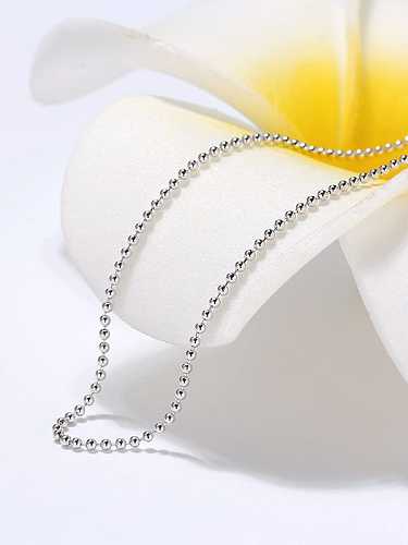 Chaîne de perles minimaliste en argent sterling 925