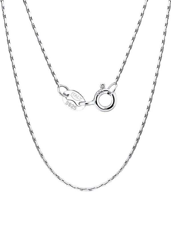 925 Sterling Silver Minimalist Bamboo Chain