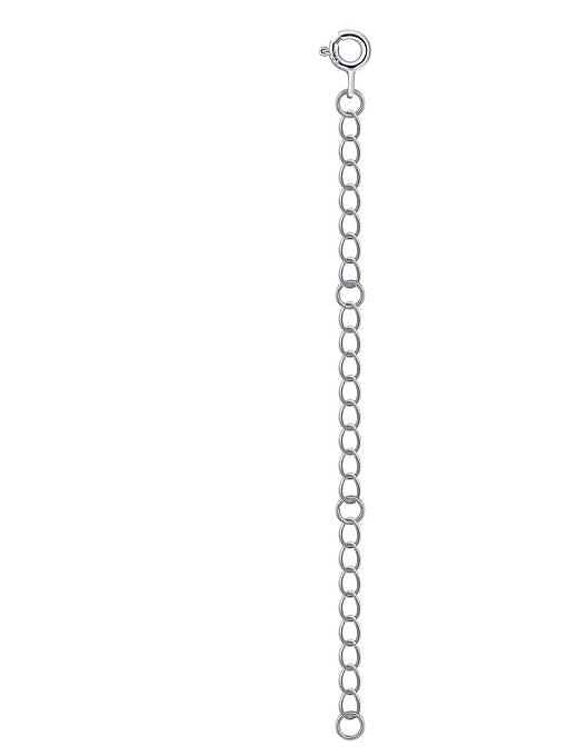 Corrente cauda geométrica minimalista de prata esterlina 925