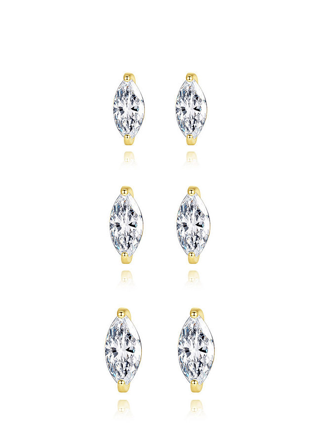 Pendiente minimalista de gota de agua de plata de ley 925