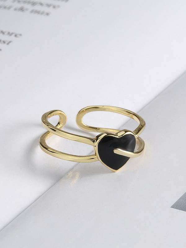925 Sterling Silver Heart Minimalist Stackable Ring