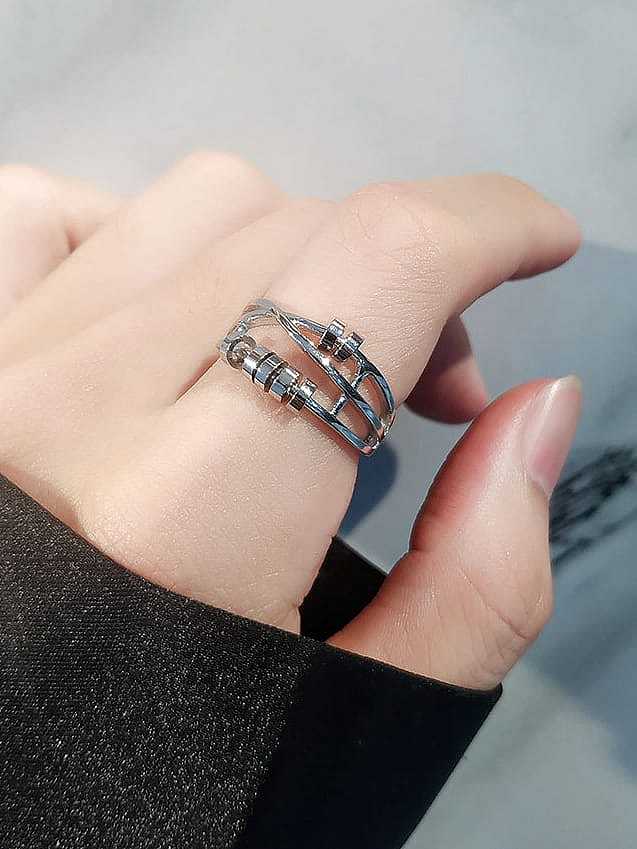 925 Sterling Silver Geometric Minimalist Stackable Ring