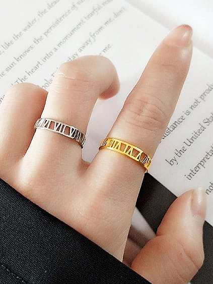 925 Sterling Silver Geometric Minimalist Band Ring