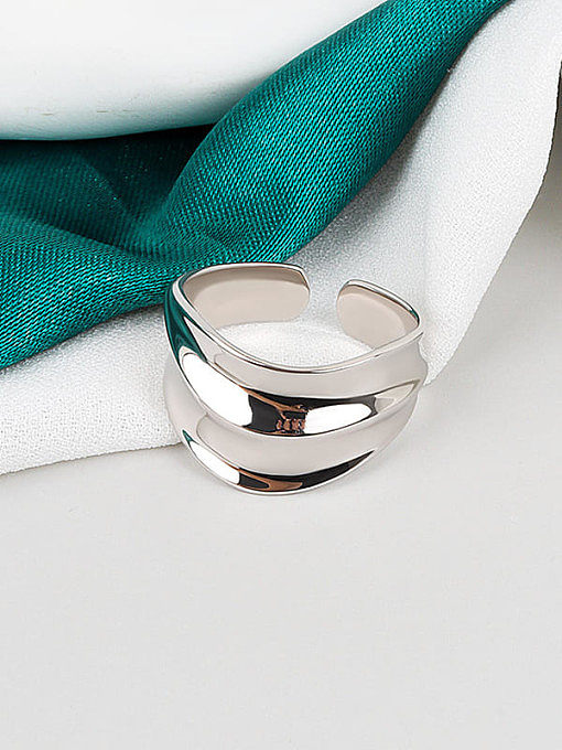 925 Sterling Silver Irregular Minimalist Band Ring