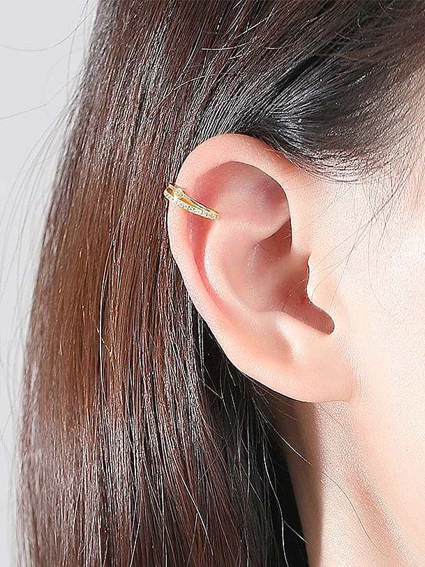 925 Sterling Silver Cubic Zirconia Geometric Minimalist Single Earring(Single-Only One)