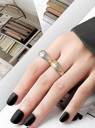 925 Sterling Silver Geometric Hip Hop Band Ring