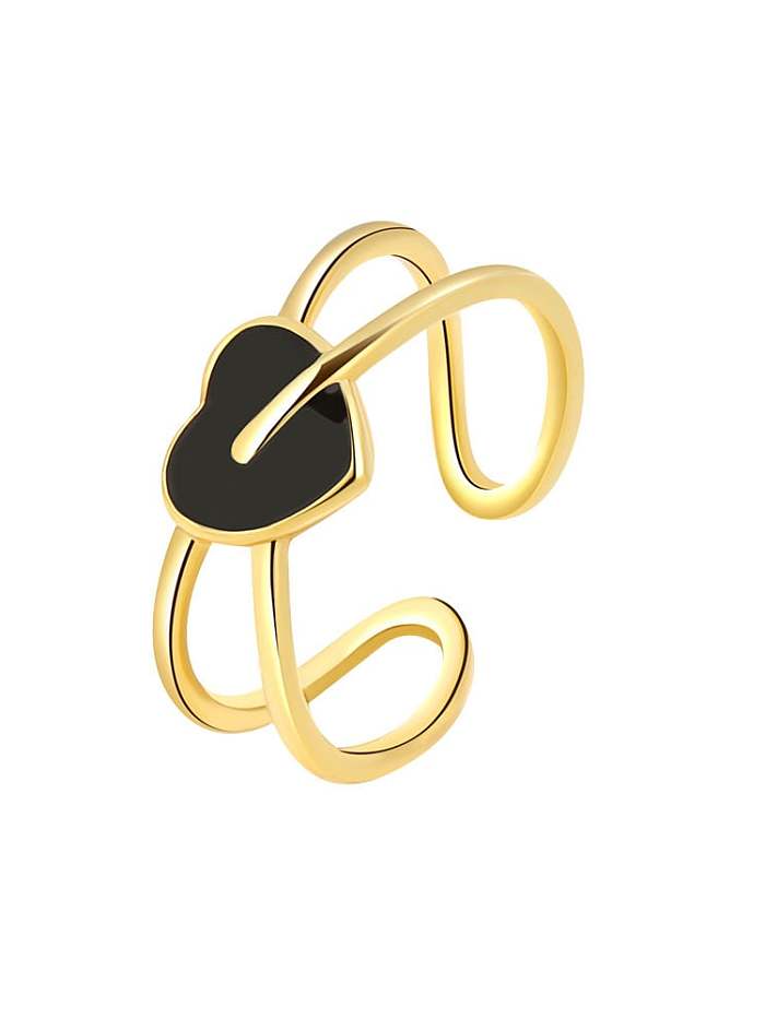 925 Sterling Silver Heart Minimalist Stackable Ring