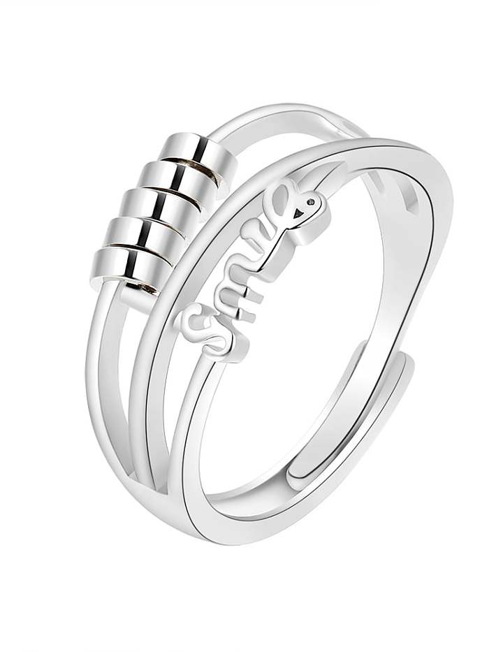 925 Sterling Silver Bead Geometric Minimalist Stackable Ring