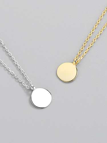 925 Sterling Silver Geometric Minimalist Necklace