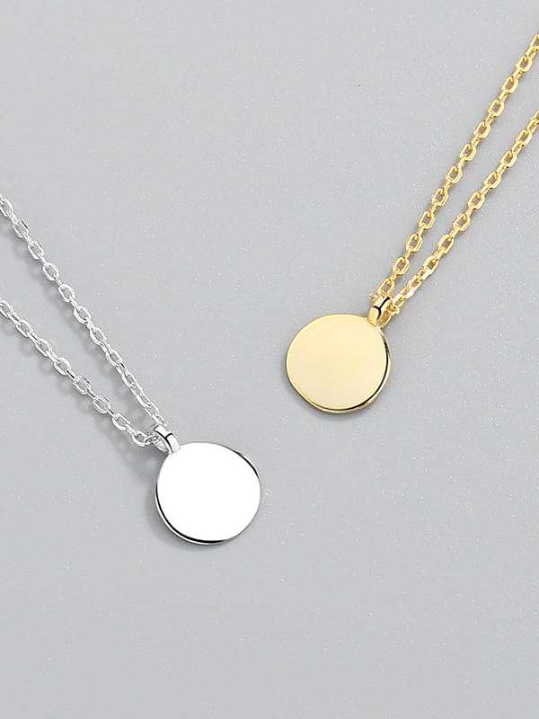 Collier minimaliste géométrique en argent sterling 925