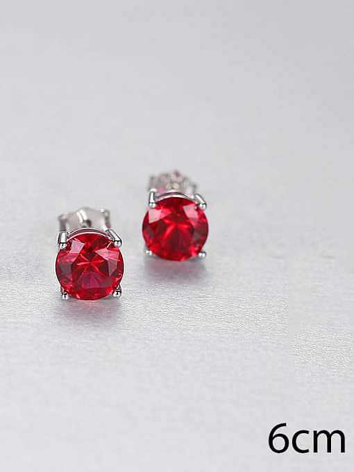925 Sterling Silver Cloisonne Geometric Minimalist Stud Earring