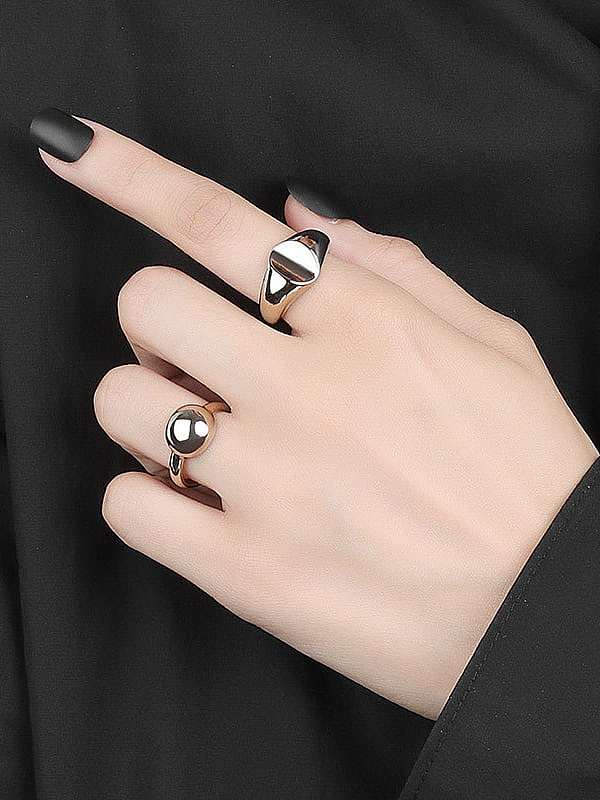 925 Sterling Silver Ball Minimalist Band Ring