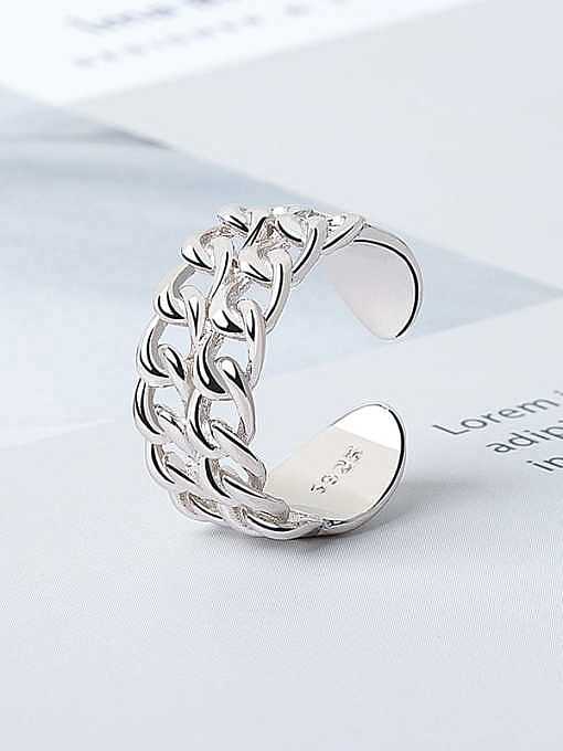 925 Sterling Silver Geometric Minimalist Band Ring