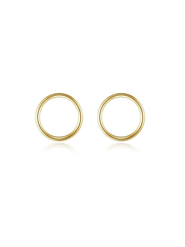 925 Sterling Silver Geometric Minimalist Stud Earring