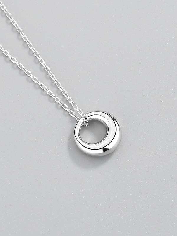 925 Sterling Silver Geometric Minimalist Necklace