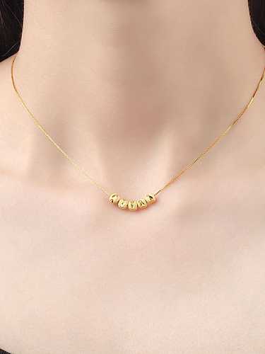 925 Sterling Silver Bead Minimalist transport beads Necklace