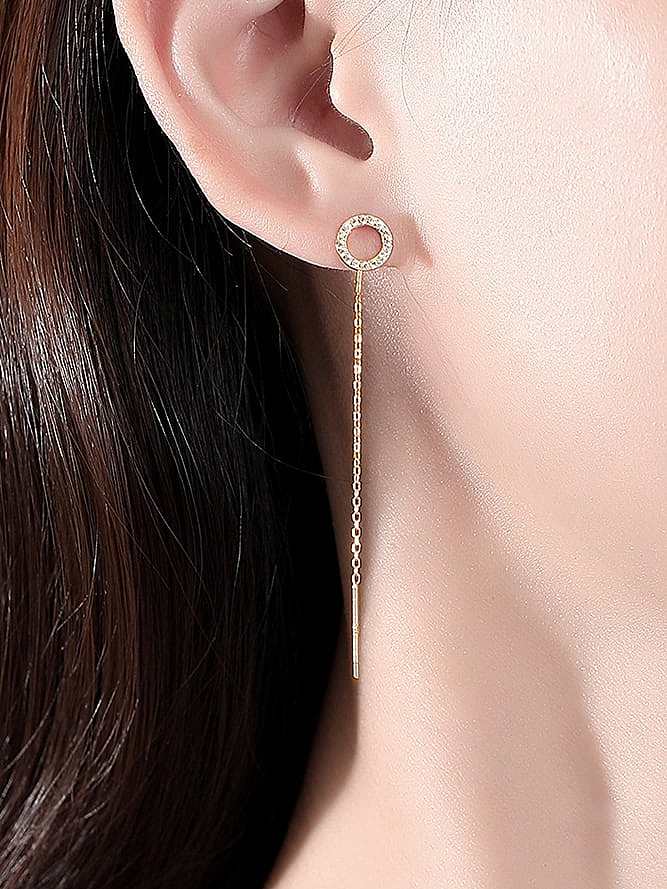 925 Sterling Silver Geometric Minimalist Threader Earring