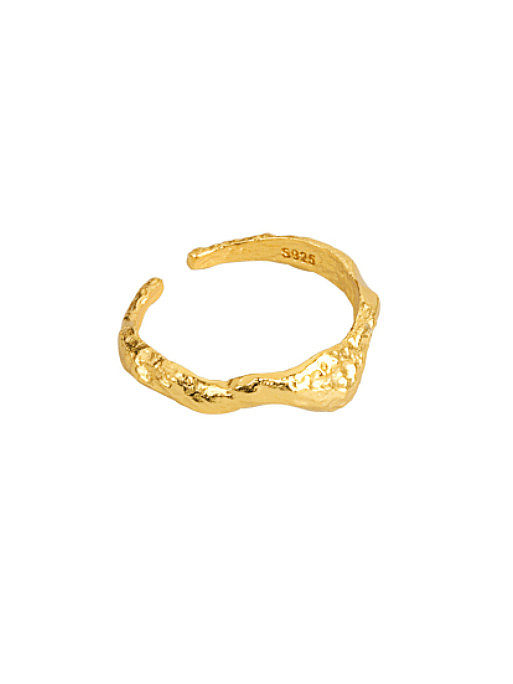 925 Sterling Silver Irregular Vintage Band Ring