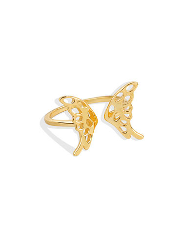 925 Sterling Silver Butterfly Minimalist Band Ring