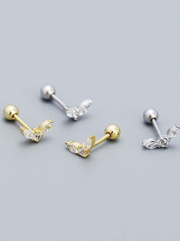 925 Sterling Silver Geometric Minimalist Stud Earring
