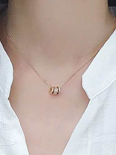 925 Sterling Silver Cubic Zirconia Geometric Minimalist Necklace