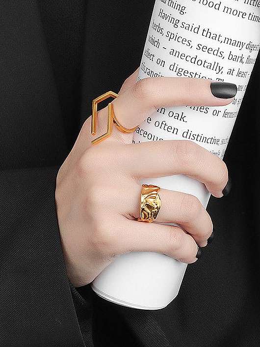 925 Sterling Silver Geometric Minimalist Band Ring