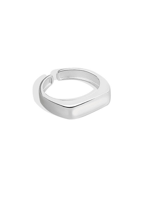 925 Sterling Silver Geometric Minimalist Band Ring