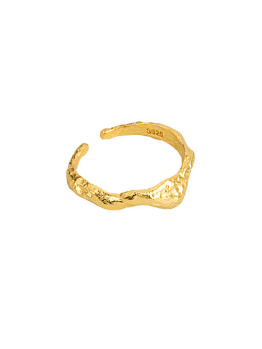 925 Sterling Silver Irregular Vintage Band Ring
