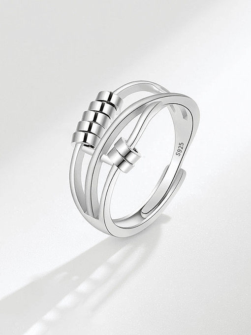 925 Sterling Silver Geometric Minimalist Stackable Ring