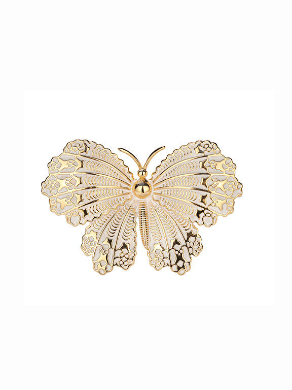 Brass Hollow Butterfly Trend Brooch