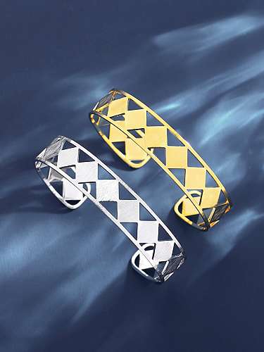 Stainless steel Geometric Trend Cuff Bangle
