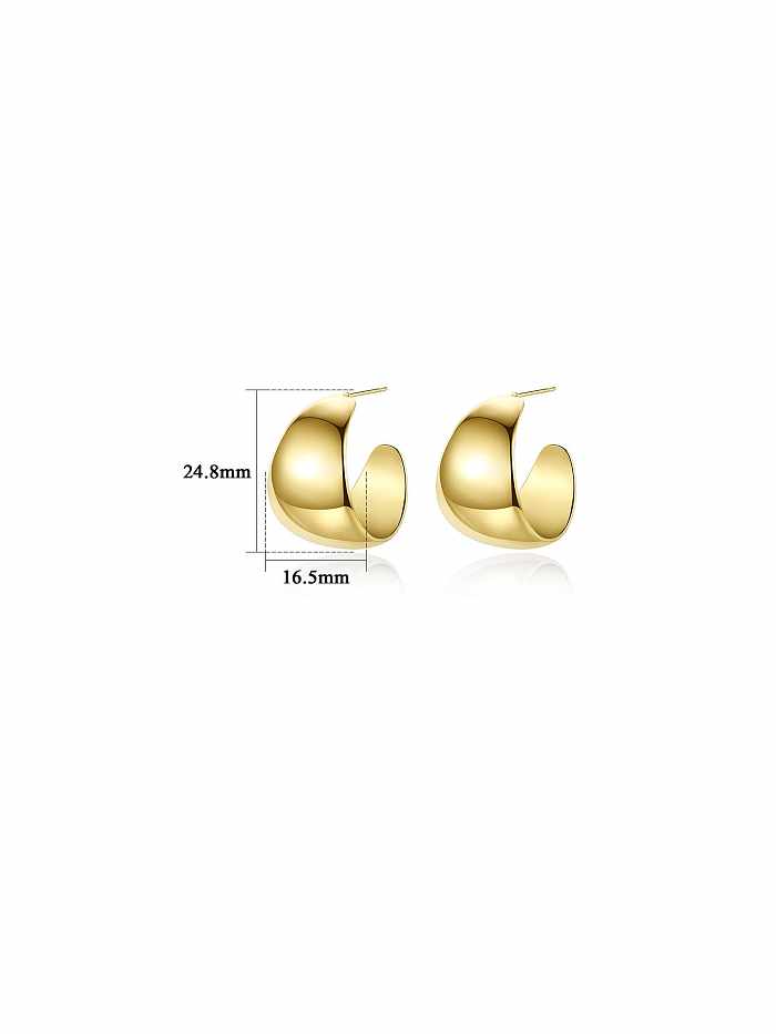 Stainless steel Geometric Trend Stud Earring