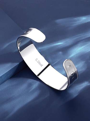 Stainless steel Geometric Trend Cuff Bangle