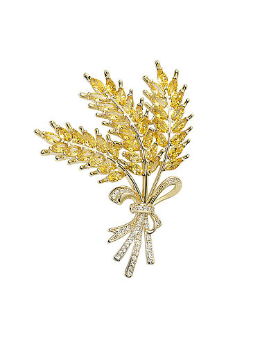 Broche Traquet Traquet en Laiton Cubic Zirconia