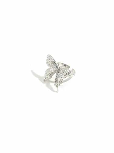 Brass Butterfly Trend Band Ring