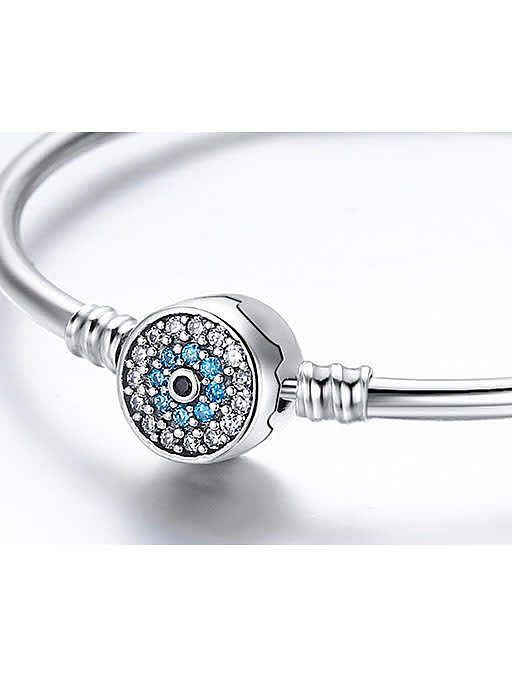 925 Silver Cubic Zirconia Chain Bracelet
