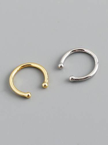 Boucle d'oreille unique minimaliste géométrique en argent sterling 925 (une seule)